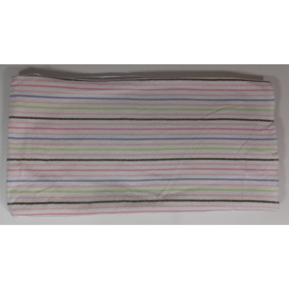 Just Born Striped Receiving Blanket 30x28in Baby Security Lovey Multicolor Girl
